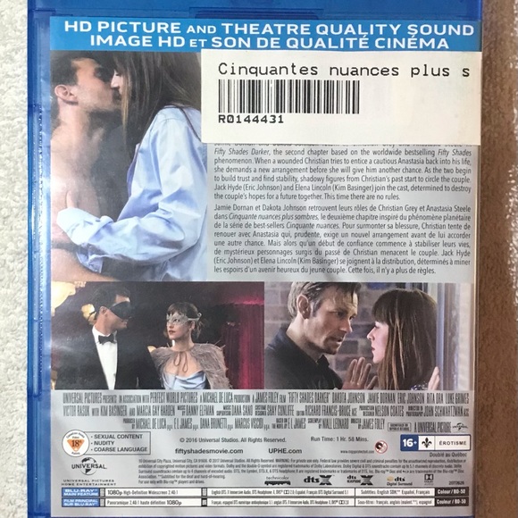 Fifty Shades Darker blu-ray disc | Fifty Shades - Picture 3 of 3